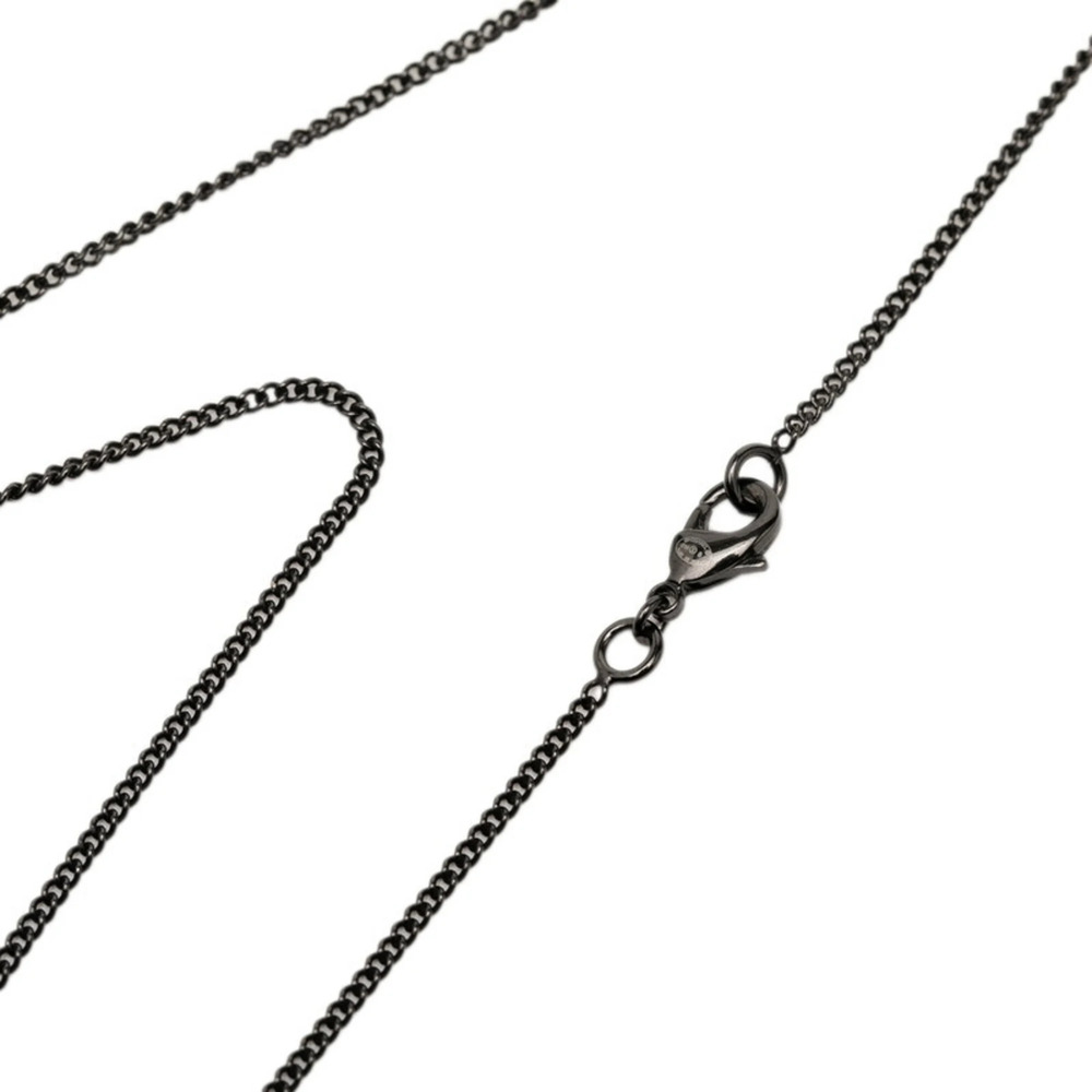 CHANEL Black Pearl Logo Necklace - Picture 4 of 6